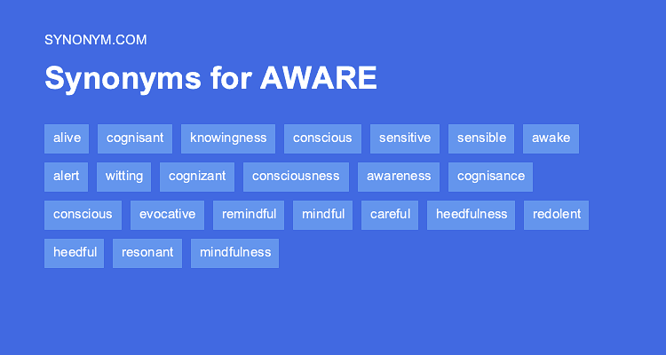 Fact Check: What are aware synonym?