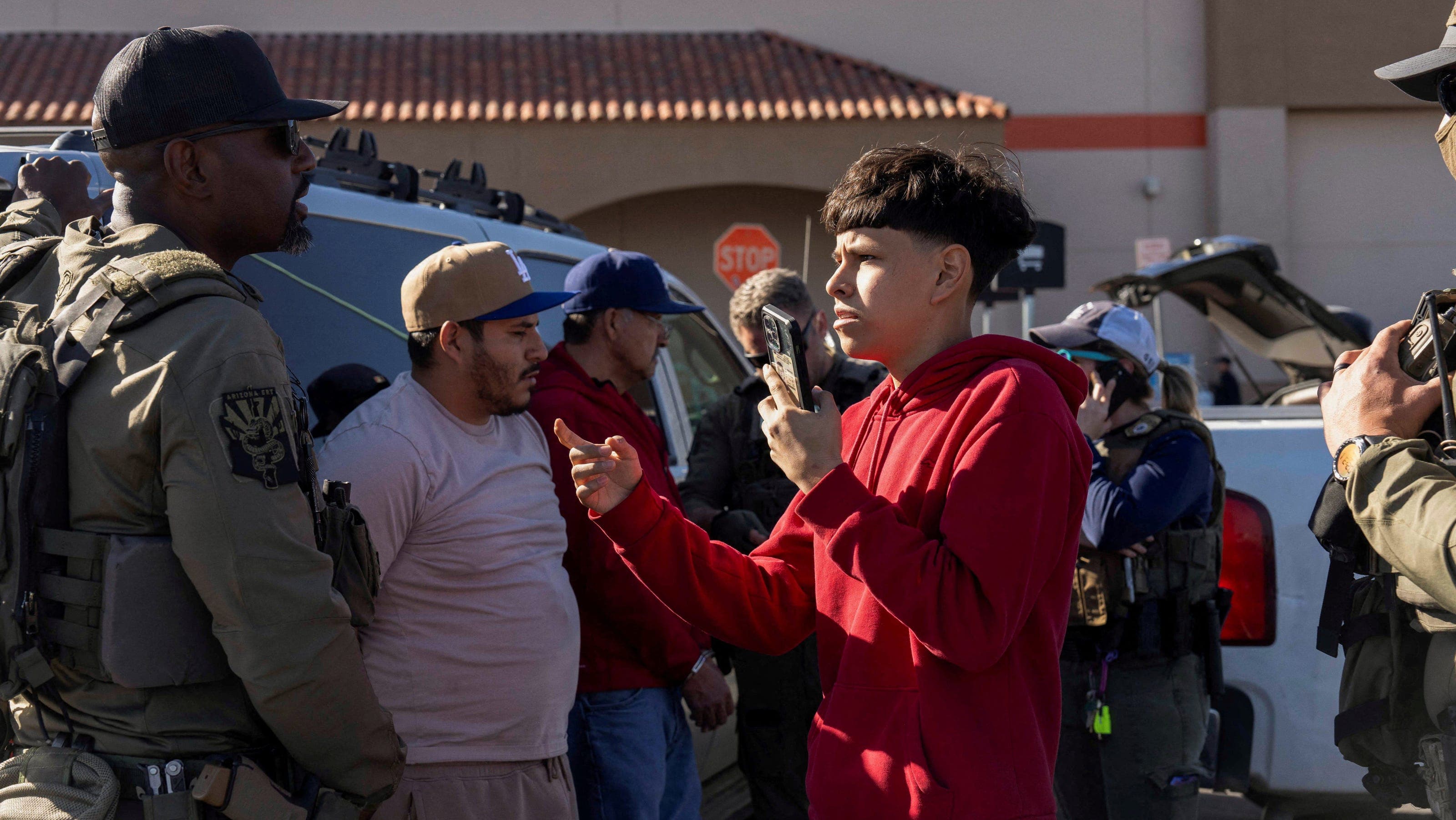Fact Check: Masked ICE goons raid Ventura County Farm in California. KTLA reporter: "It's gonna be at least 100 workers being detained, maybe even a couple of hundred."