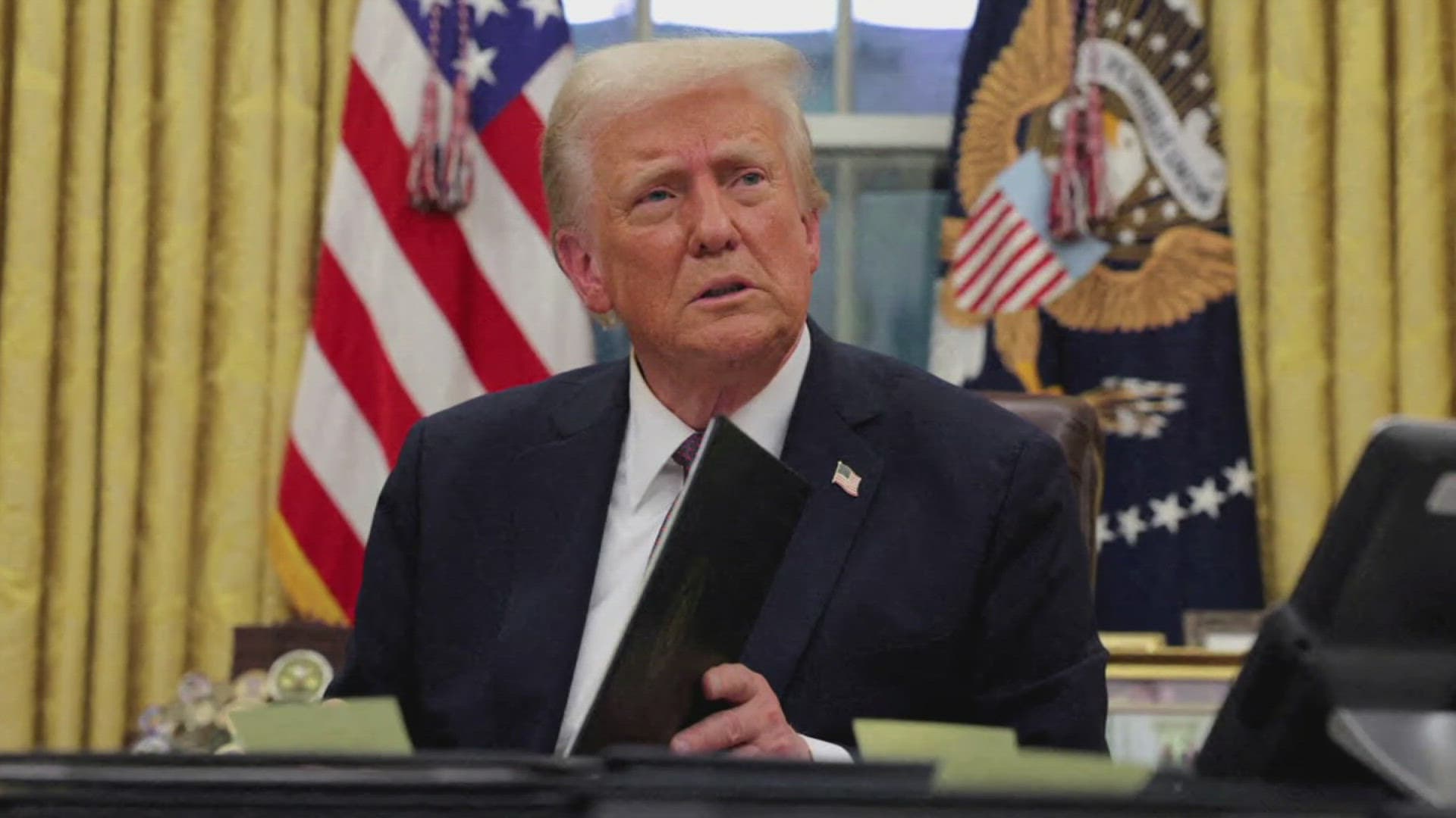Fact Check: President Trump toured the flood-ravaged Texas Hill Country. He only took a few questions in the aftermath of the historic flood