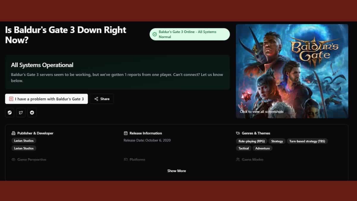 Fact Check: Are bg3 servers down?