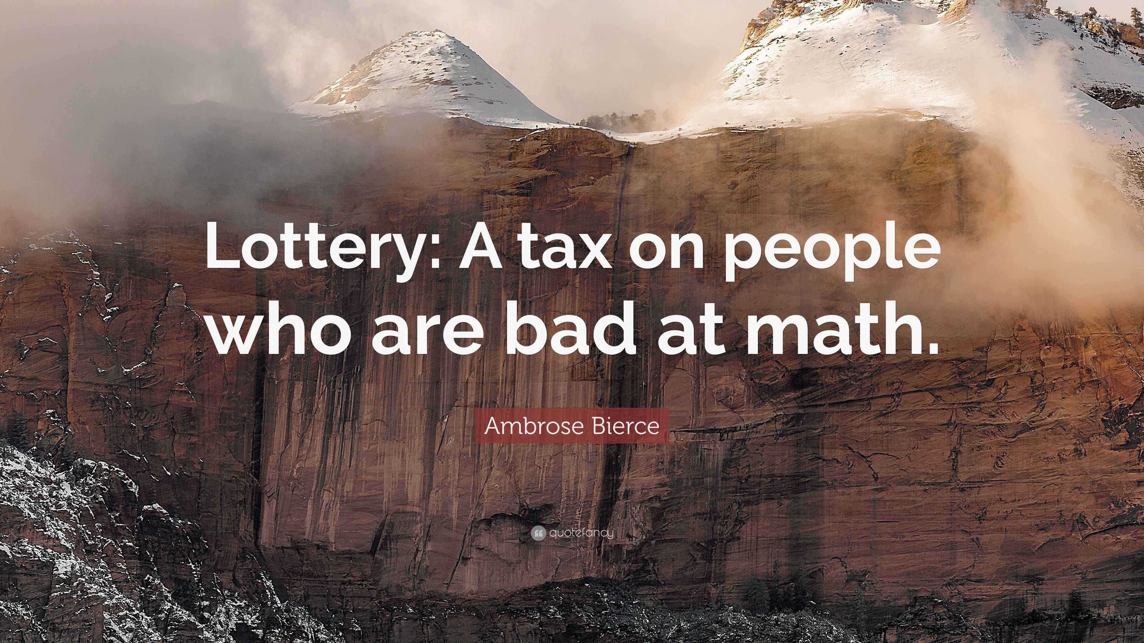Fact Check: Lottery is a tax on the poor