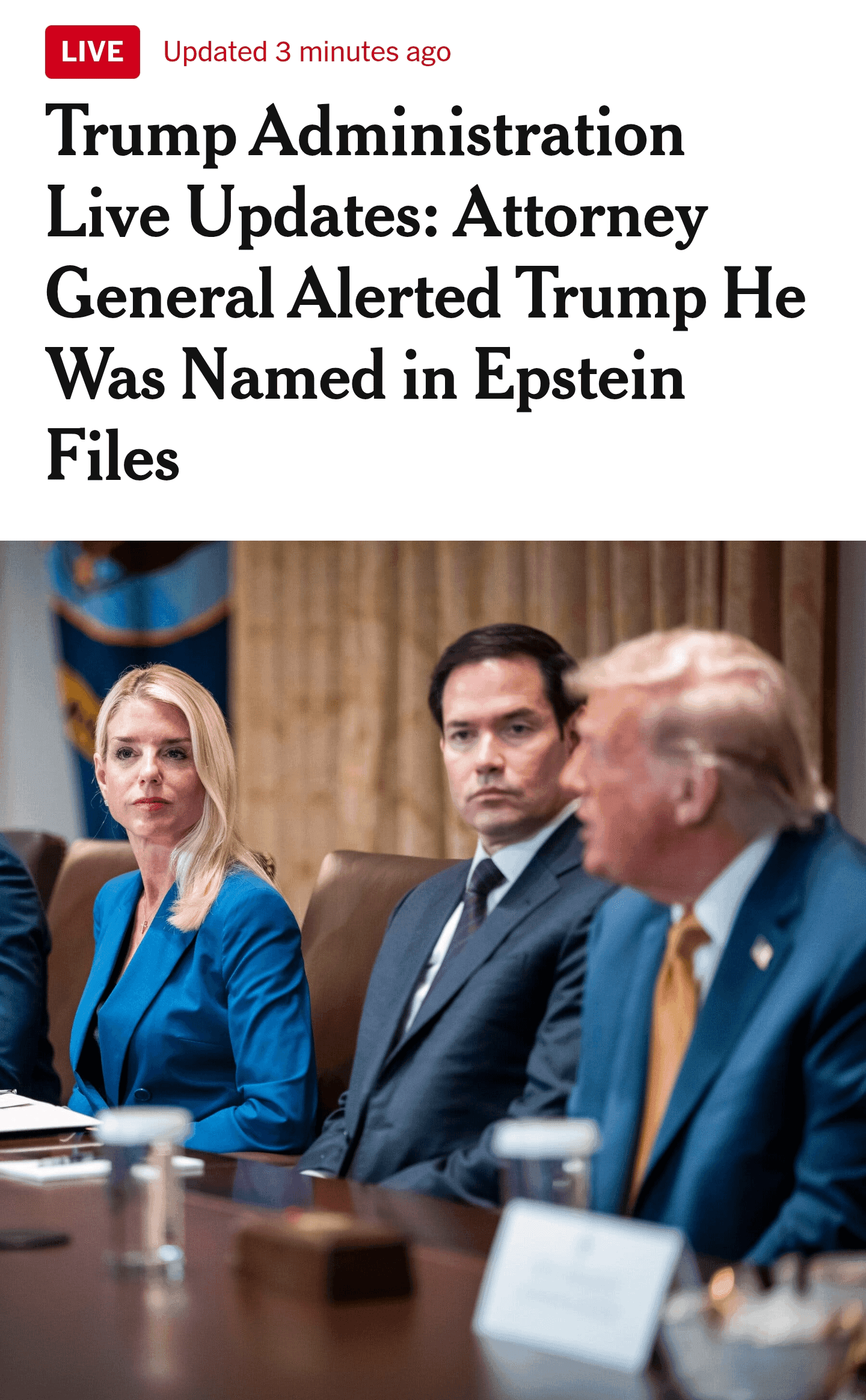 Fact Check: Donny’s sent Deputy Attorney General Todd Blanche to ‘interview’ Ghislaine Maxwell, who is currently serving twenty years in prison for trafficking teenage girls for Jeffrey Epstein.

wait, did I say Deputy Attorney General Todd Blanche? I should have said Donny’s personal attorney Todd Blanche — because that’s what Todd was before Donny appointed him to the DOJ.

how convenient, to have one’s own personal attorney running interference as the second-in-command at the DOJ.

so Blanche is talking to Maxwell. here’s the adminstration’s official bullshit cover story, as dutifully stenographed by the worthless scribblers of The New York Times.

The interview with Ms. Maxwell, who is serving a 20-year sentence for sex trafficking, is part of the department’s effort to quell criticism that it is concealing details of Mr. Epstein’s crimes and interactions with high-profile figures, including President Trump.

oh, I see — they’re ‘quelling criticism.’ how in the holy name of fuck does that work?

does anyone believe that justice is what this is about? if you do, I have five bankrupt casinos in Atlantic City to sell you.

we all goddamn well know that Blanche is down there offering Ghislaine a deal. it’s probably something like ‘exonerate Donny. tell everyone he did nothing wrong, and Donny will pardon you on the spot.’

you’d be naive to think otherwise. because that’s how the most corrupt administration in the history of corruption rolls.

it’s a fucking cover-up, is what it is.

let’s go to Akaash Singh one more time:

‘they’re hiding something CRAZY.’
