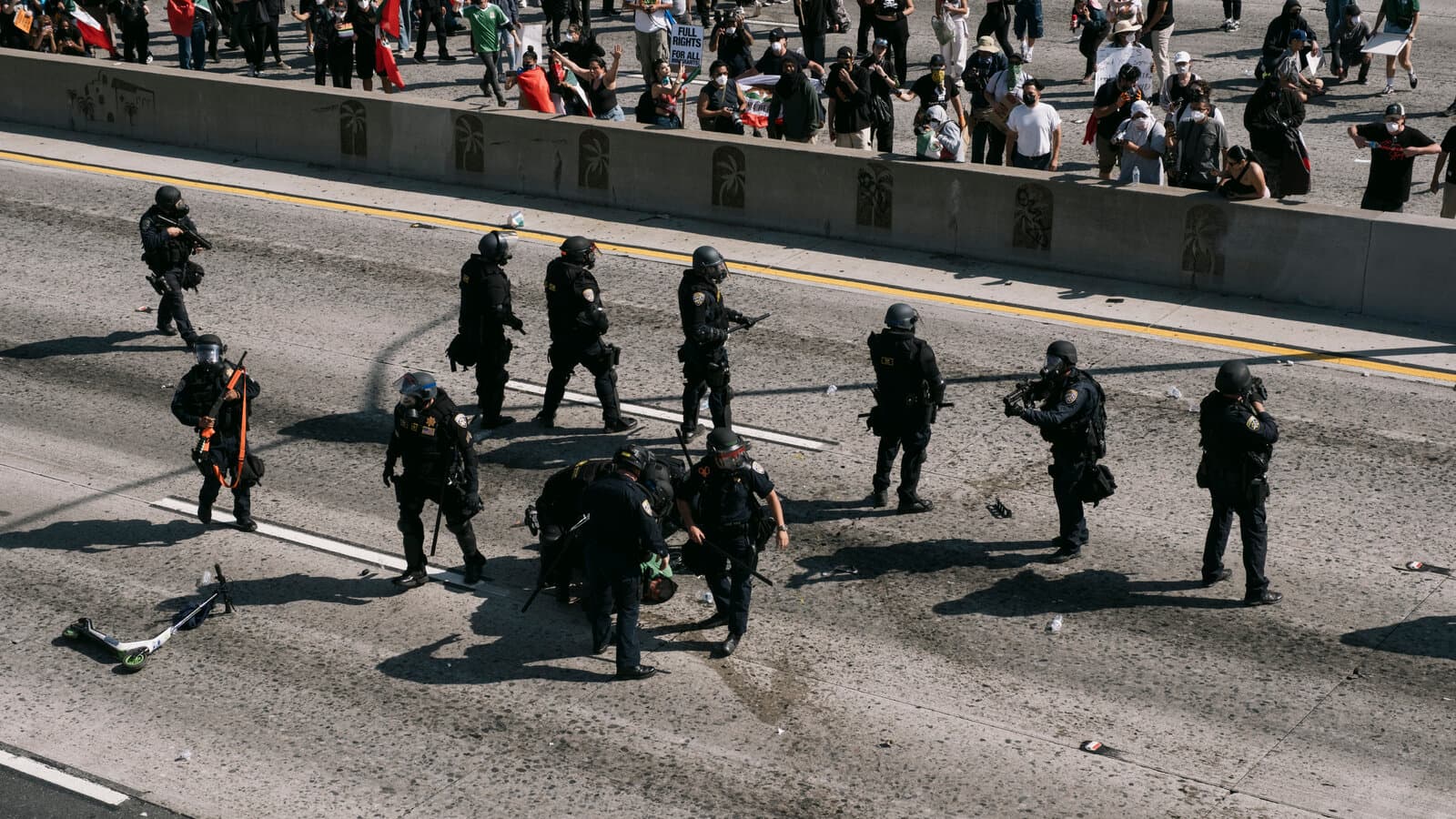 Fact Check: the post asserts that the “violent protests in LA” were misreported and that all the violence came from unprovoked law enforcement, implying protesters were entirely peaceful and media was lying.