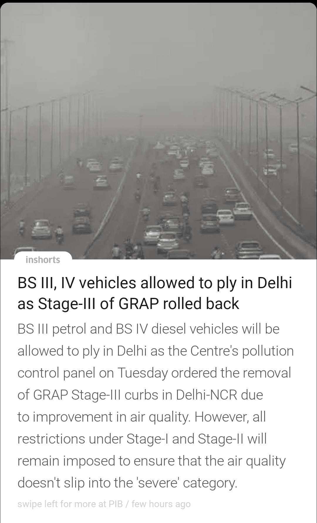 Fact Check: Are bs4 vehicles allowed in delhi?