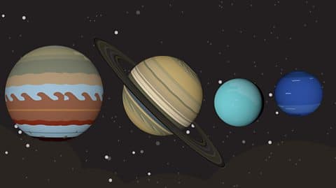 Fact Check: The larger the planets, the more likely they are to be gaseous, without a solid surface.