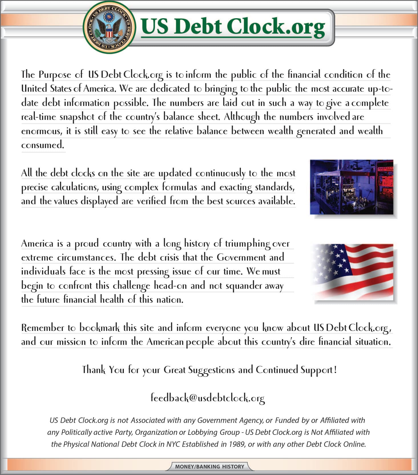Fact Check: The debt clock is all about ethical democracy.