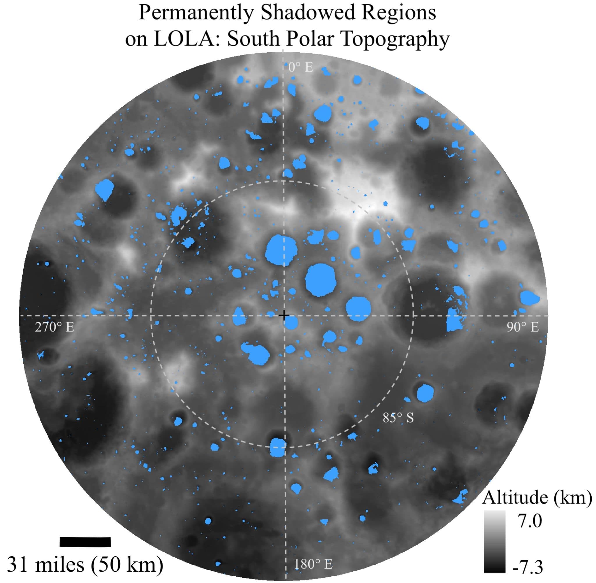 Fact Check: n Mercury and the Moon, ice mostly exists in permanently shadowed craters.