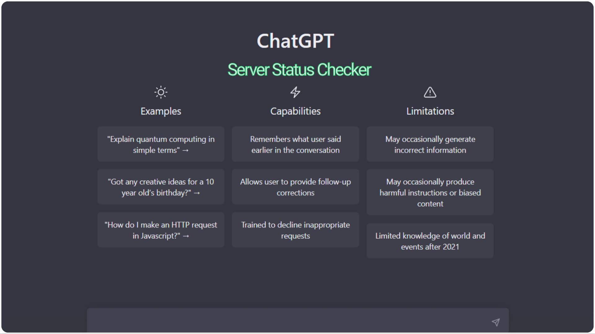 Fact Check: Are chatgpt servers down?