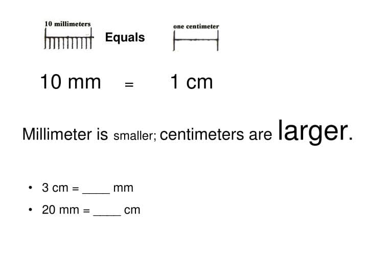 Fact Check: Are cm bigger than mm?