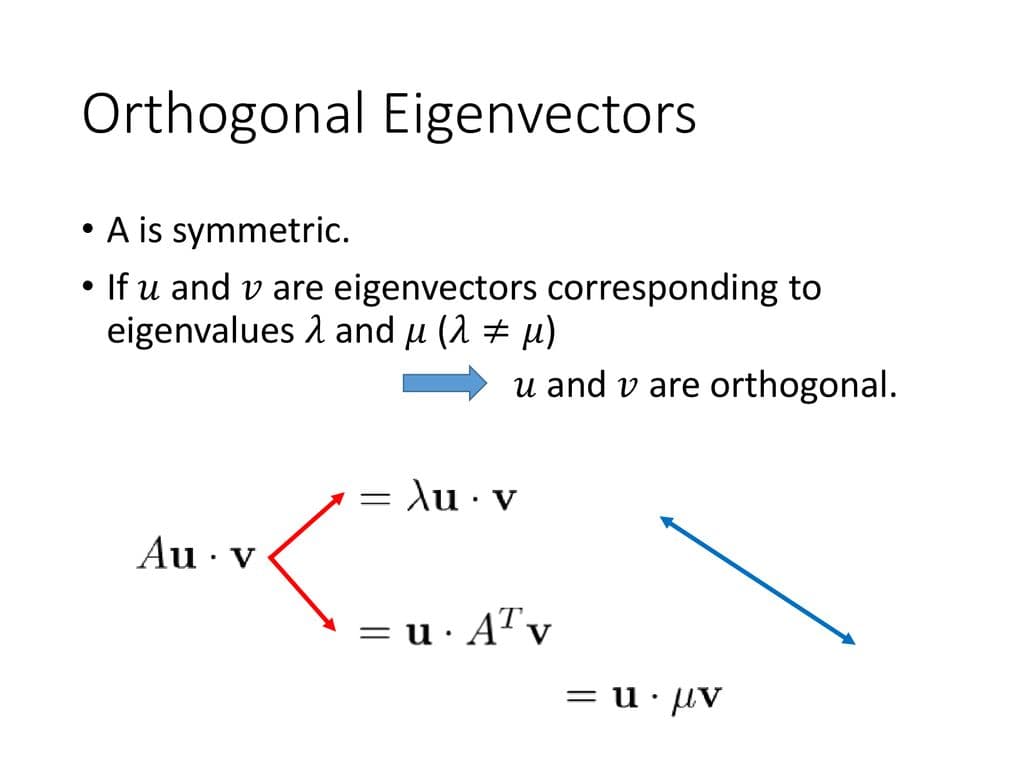 Fact Check: Are eigenvectors orthogonal?