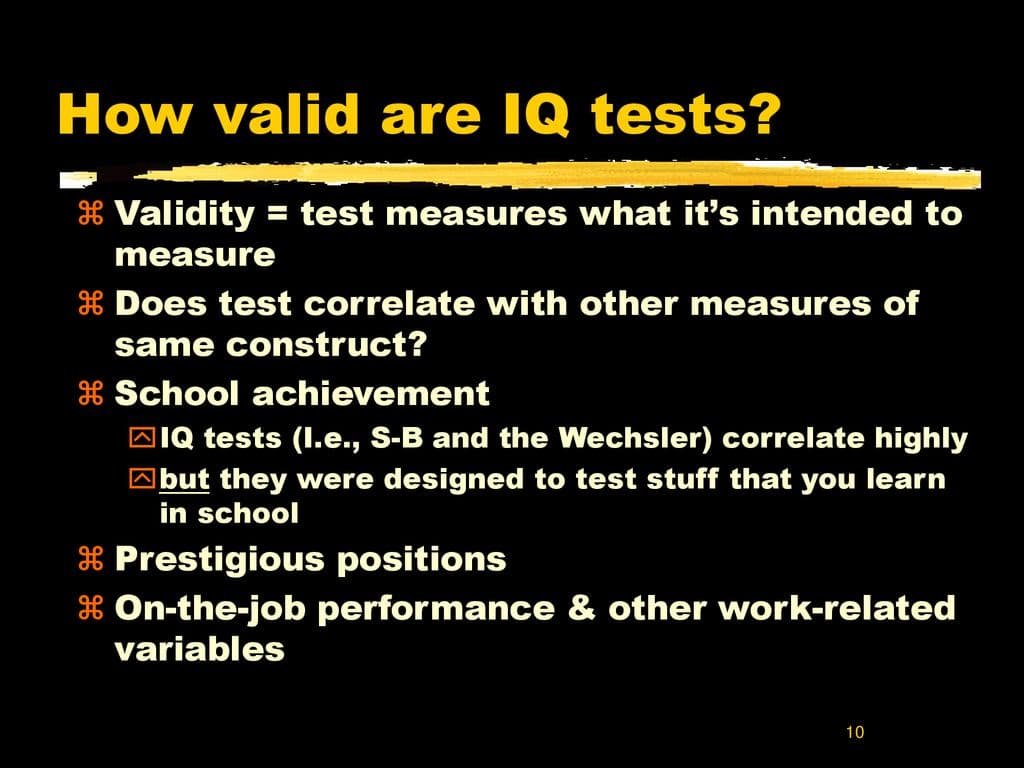 Fact Check: Are IQ tests valid?