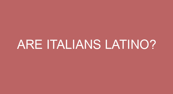 Fact Check: Are Italians Latino?