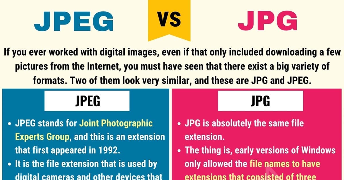 Fact Check: Are JPG and JPEG the same thing?