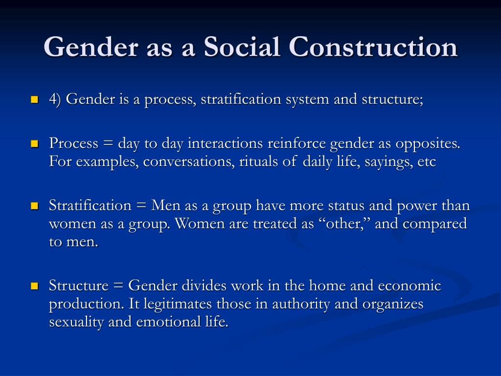 Fact Check: Gender is a social construction.