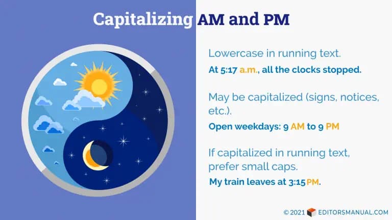 Fact Check: Are PM and AM capitalized?