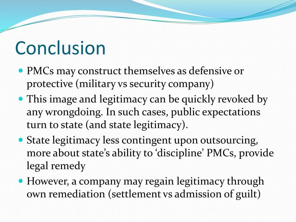 Fact Check: Are PMCs legal?