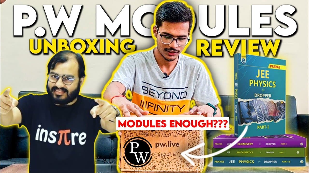 Fact Check: Are PW modules enough for JEE?