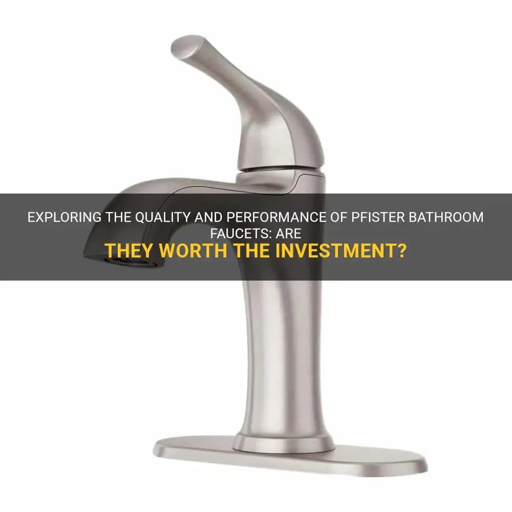 Fact Check: Are Pfister faucets good?