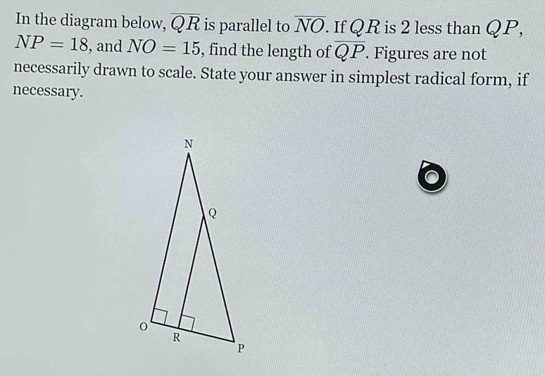 Fact Check: Are QP and ST parallel why or why not?