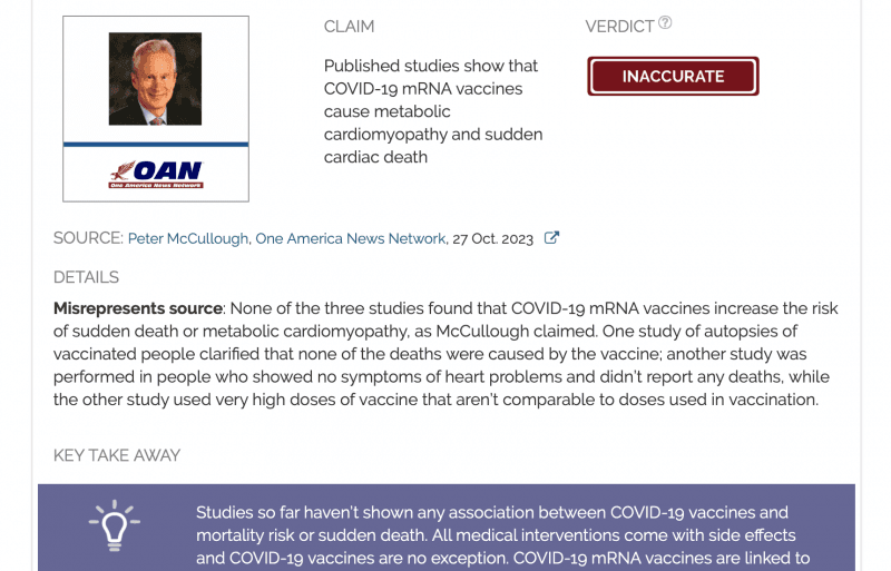 Fact Check: COVID vaccines caused sudden death rising