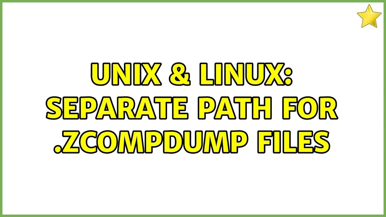 Fact Check: Are ZCOMPDUMP files files generated by a specific process or system?