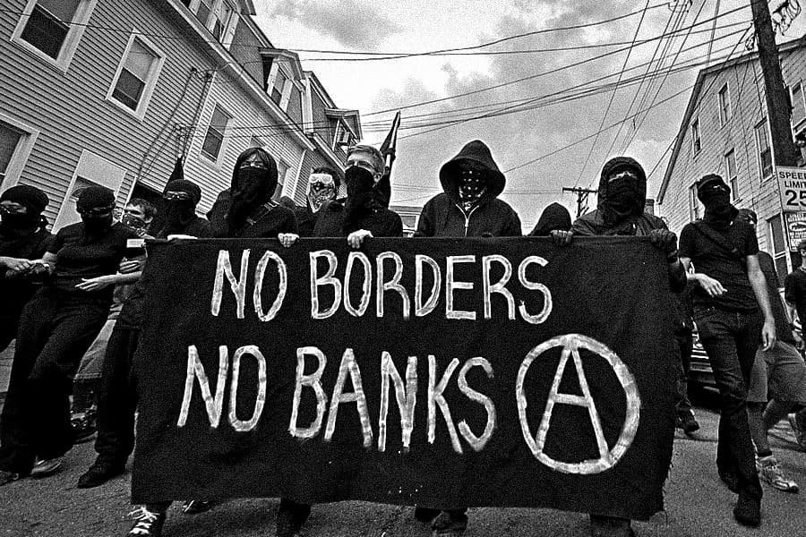 Fact Check: Anarchy is not 'no one is in control', anarchy is 'everyone is in control'. Anarchism is not chaos. Anarchism is not primitvism. Anarchism is that all of society decides upon an equal basis how society is managed.