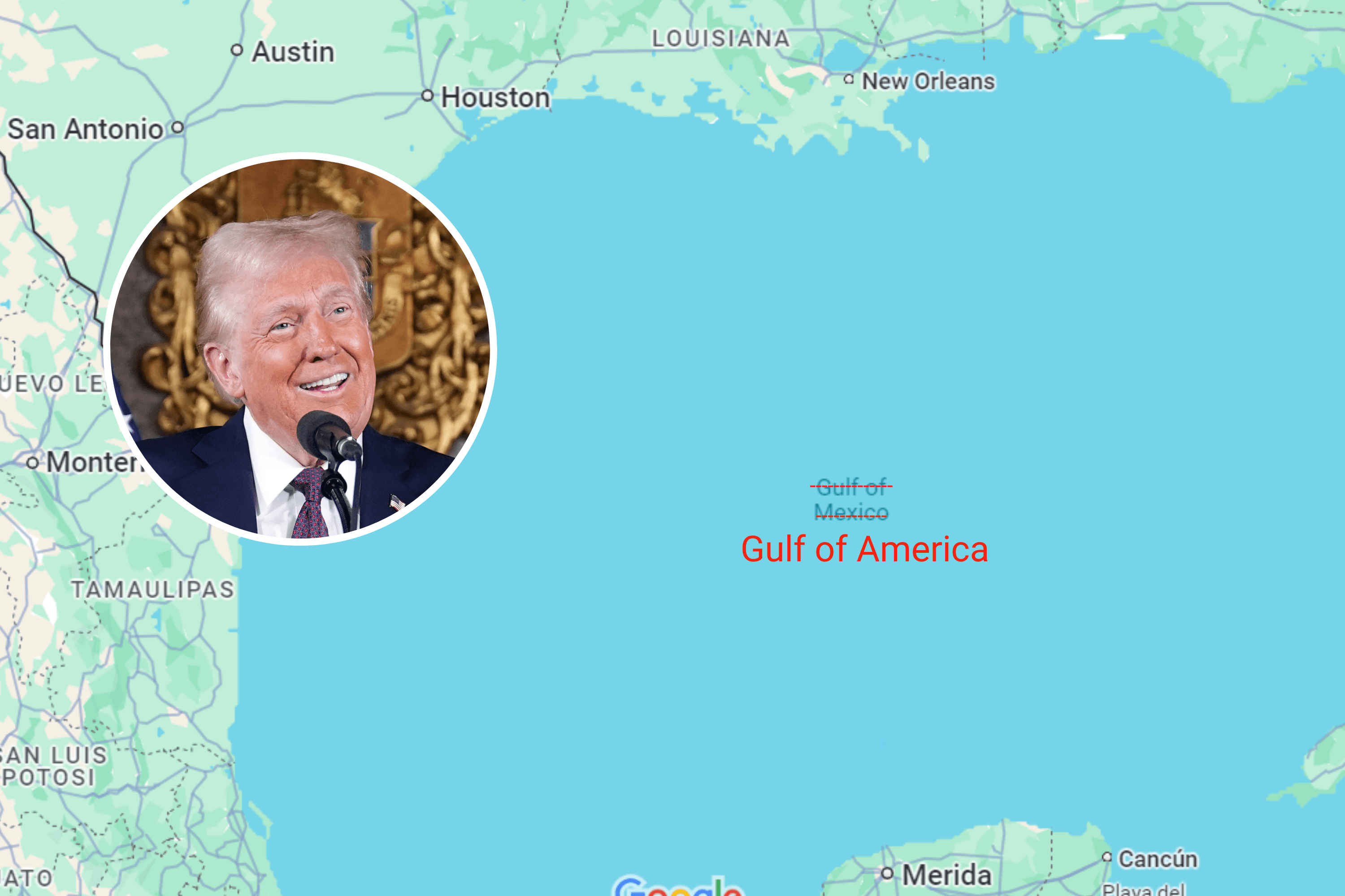 Fact Check: Does trump change the golf of mexico name?
