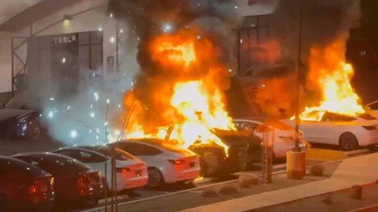 Fact Check: It’s free speech to set fire to Tesla cars