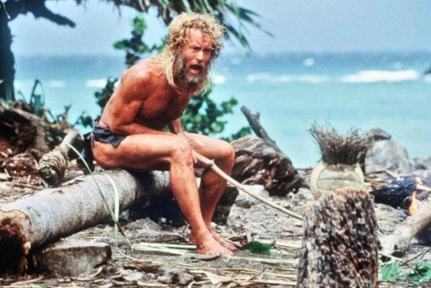 Fact Check: The red face from cast away movie is related to child abuse. 